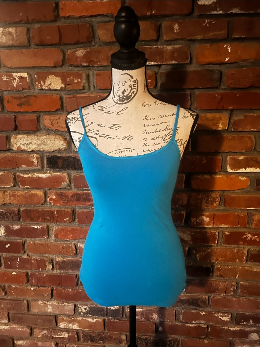 Y2K vintage Bright Blue Women's Spaghetti Strap Tank Top